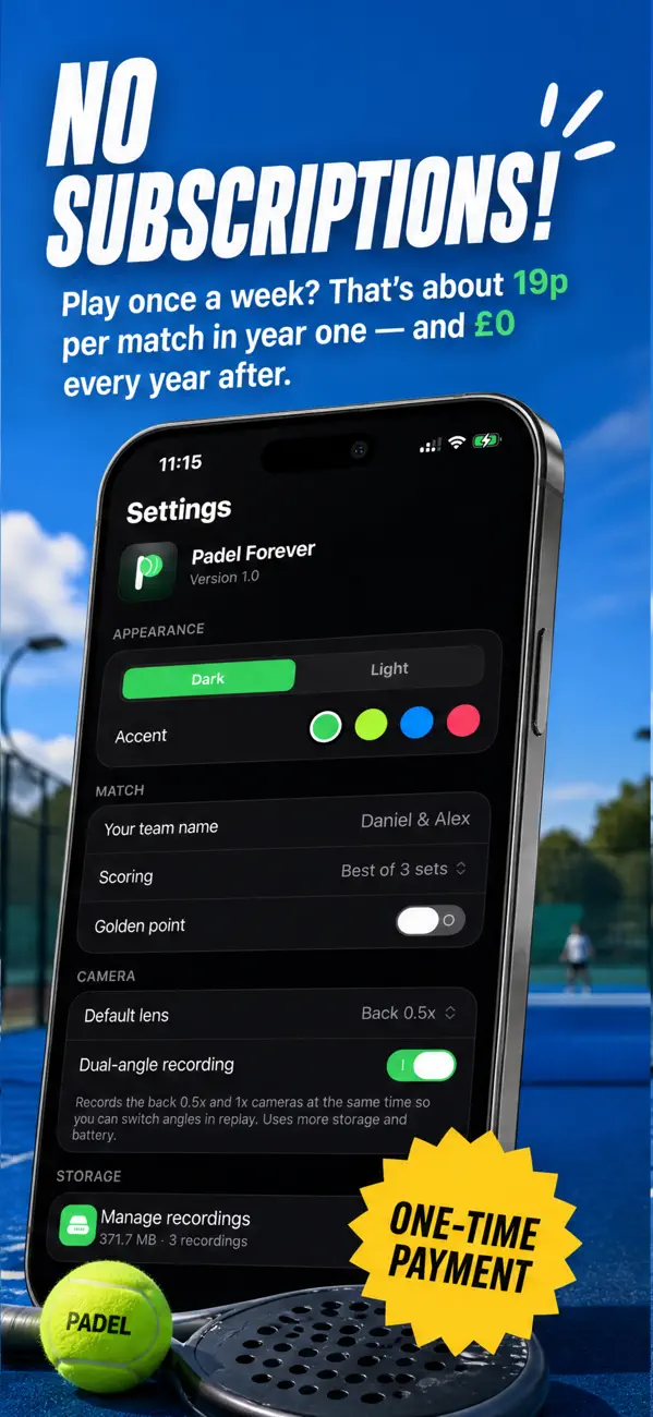 Screenshot #2 pour Padel Forever