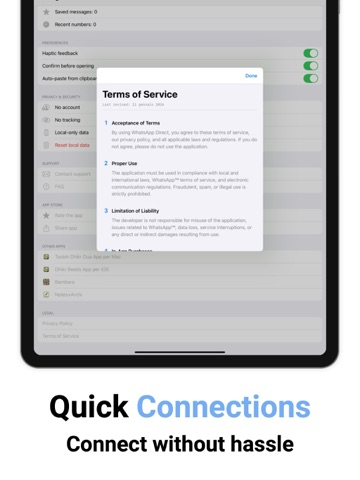 Send Direct Messages iPad screenshot