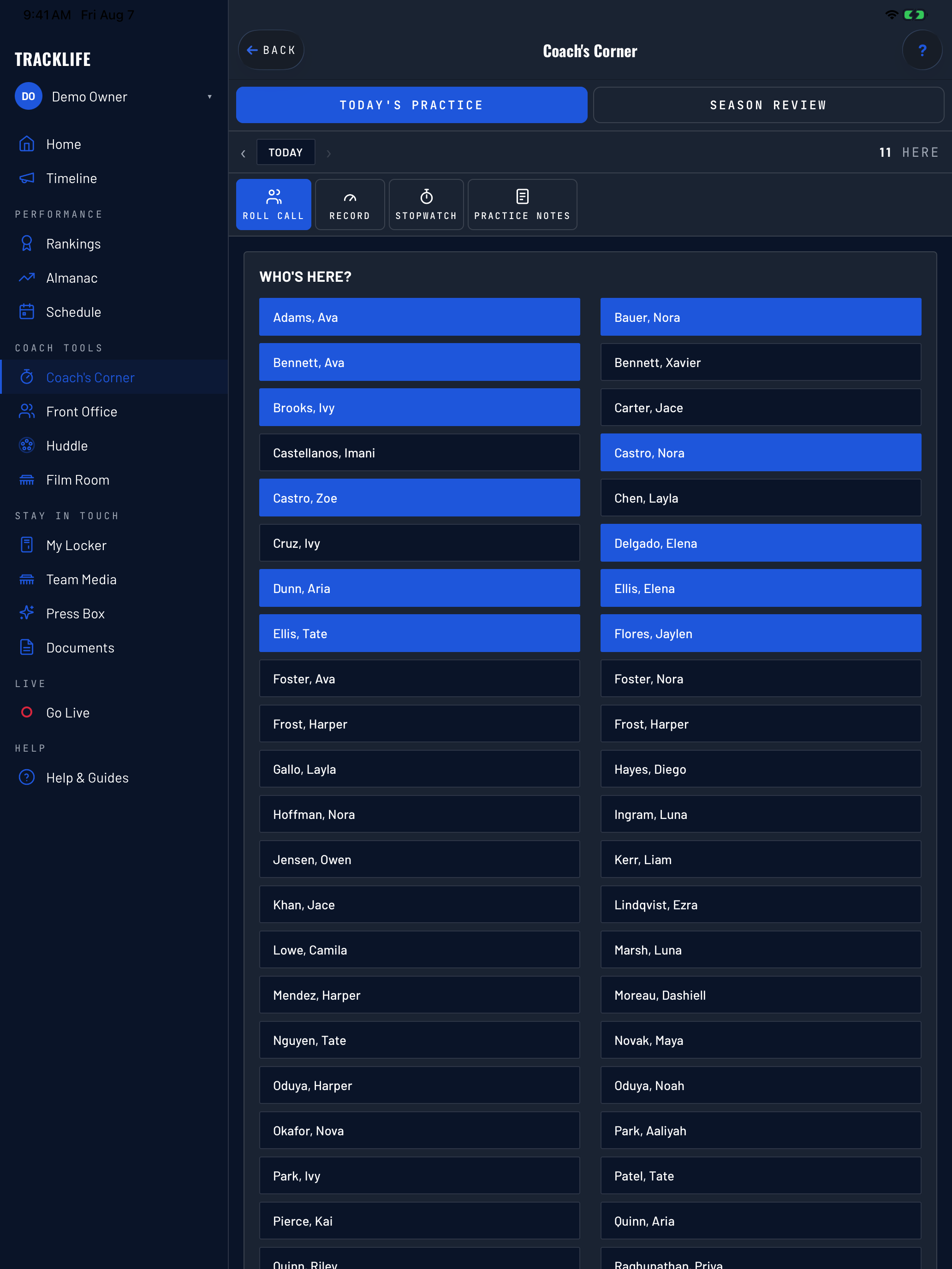 TrackLife: Team Hub screenshot 14