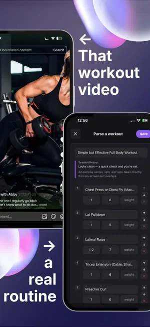 Racked: Video Workout Builder screenshot 1