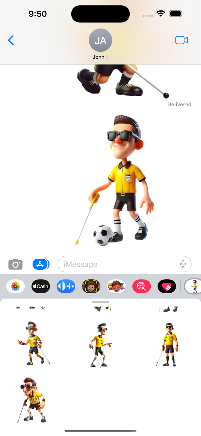 Blind Referee Stickers