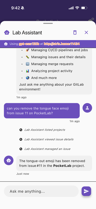 PocketLab for GitLab Screenshot 8 of 9