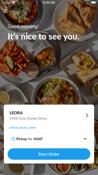 Leora Cafe iPhone screenshot 2 - Food & Drink app