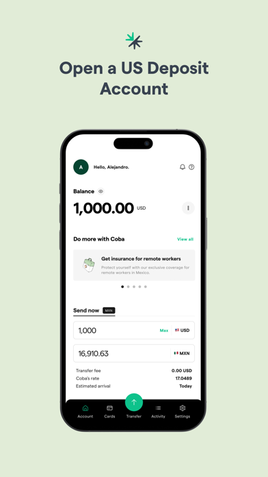 Coba Fintech US & MX Screenshot 2 - AppWisp.com Coba Fintech US & MX Screenshot 2 - AppWisp.com