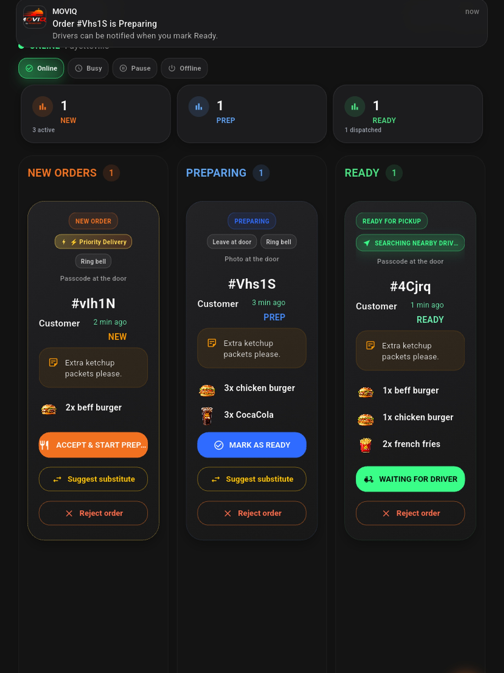 MOVIQ Delivery screenshot 8