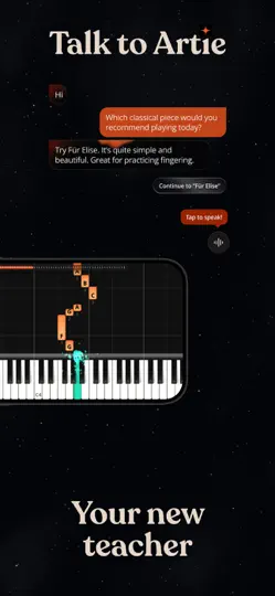 Capture d'écran de Artie: Learn Piano With AI sur iPhone 2