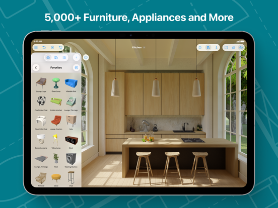 Live Home 3D Pro: House Design iPad app afbeelding 5