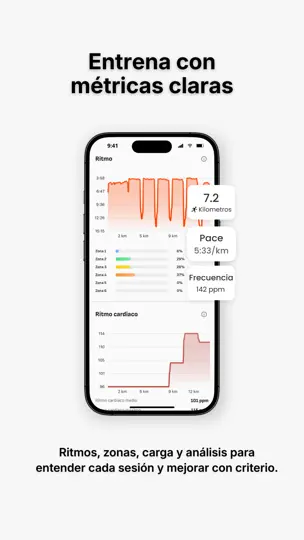 Captura de pantalla de RunnerPro: Entrenador Running en iPhone 7