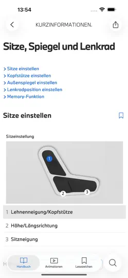 Screenshot von BMW Driver's Guide auf dem iPhone 3