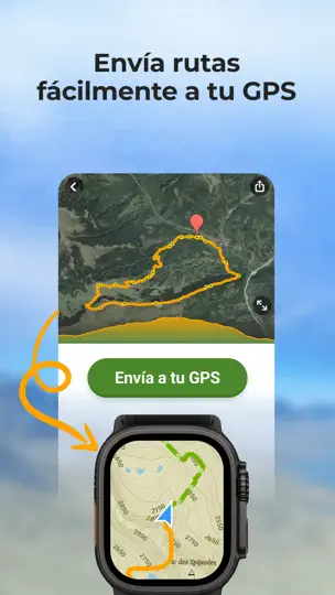 Captura de pantalla de Wikiloc - Rutas Del Mundo en iPhone 7