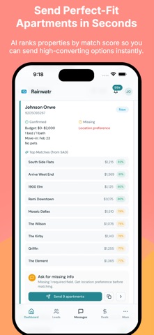 Rainwatr:Apartment Locator App screenshot
