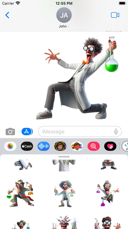 Crazy Chemist Stickers screenshot-5