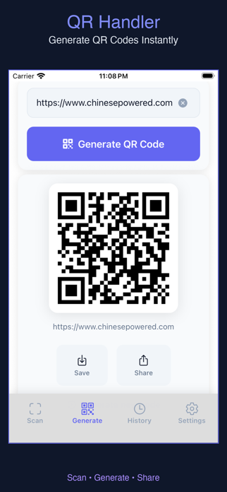 QR Handler Screenshot 1 of 4