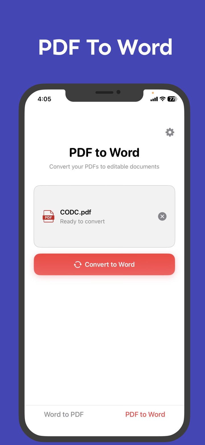 Word to PDF Converter: Doc2PDF screenshot 3
