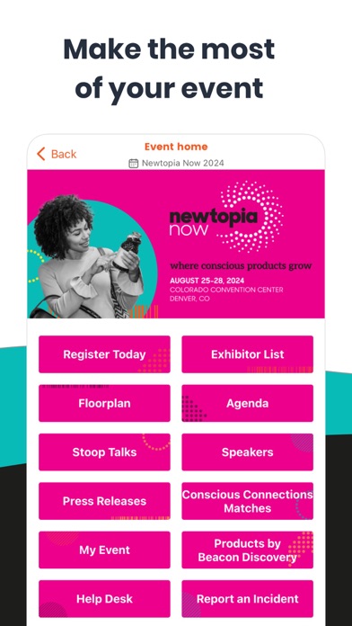 Newtopia Now Event App Screenshot