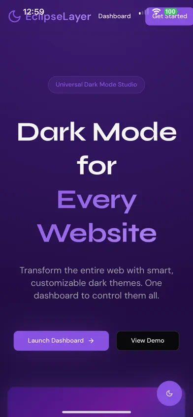 EclipseLayer Dark Mode screenshot 1