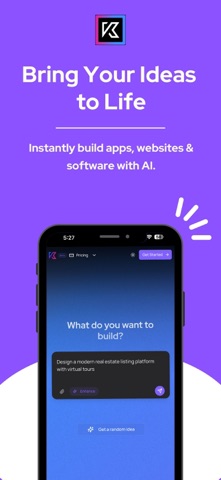 Kulp.AI - Software in Seconds iPhone screenshot 1