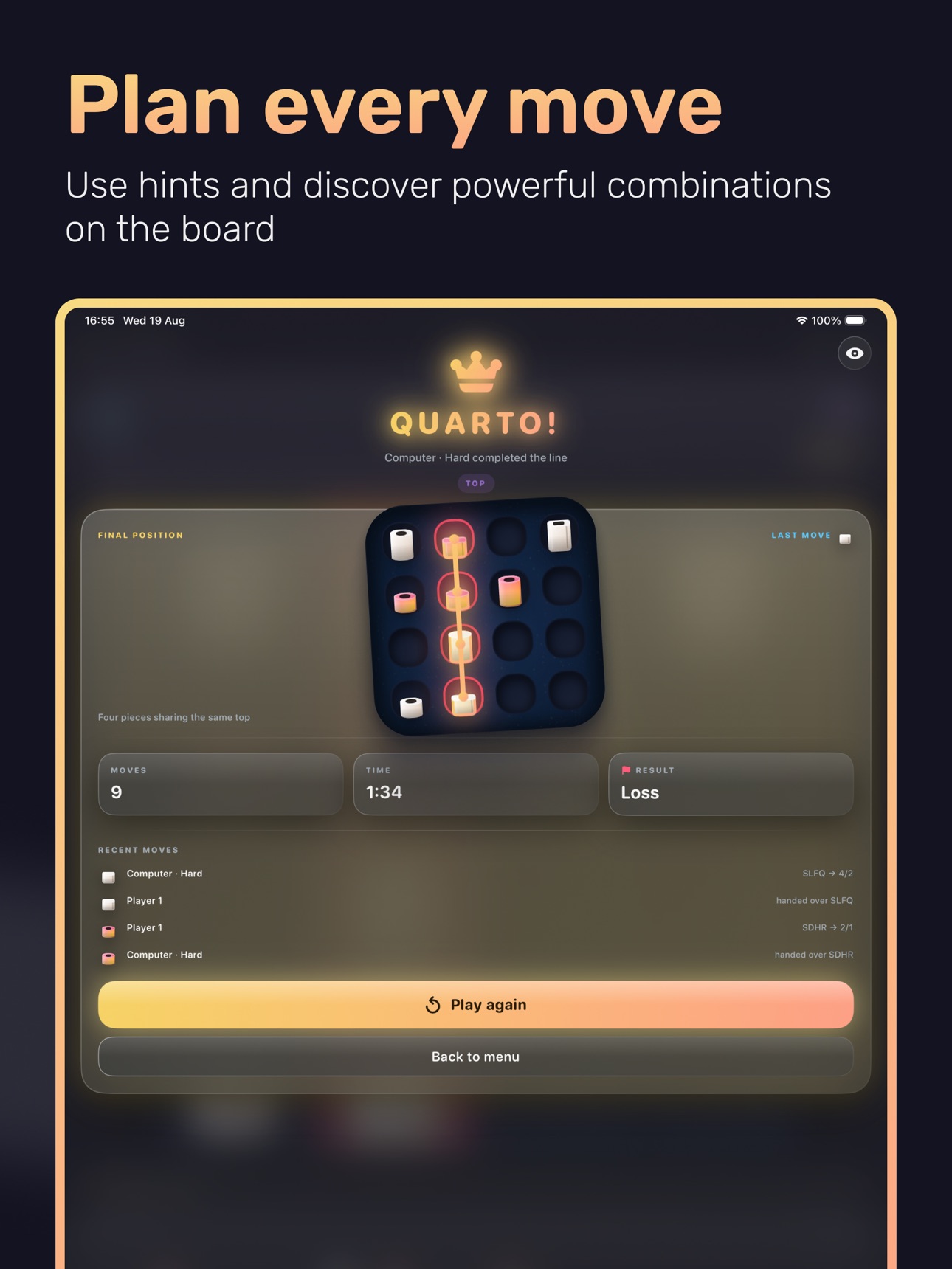 Screenshot 9 of Quarto Game