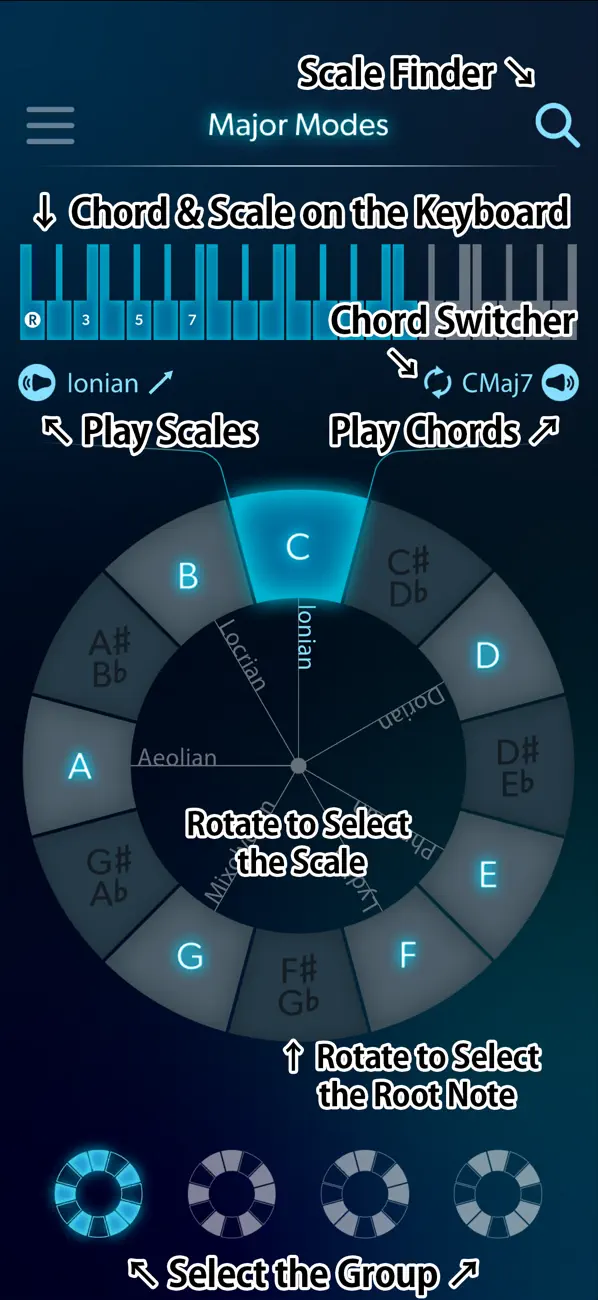 Screenshot #3 pour Scalability - Scales & Chords