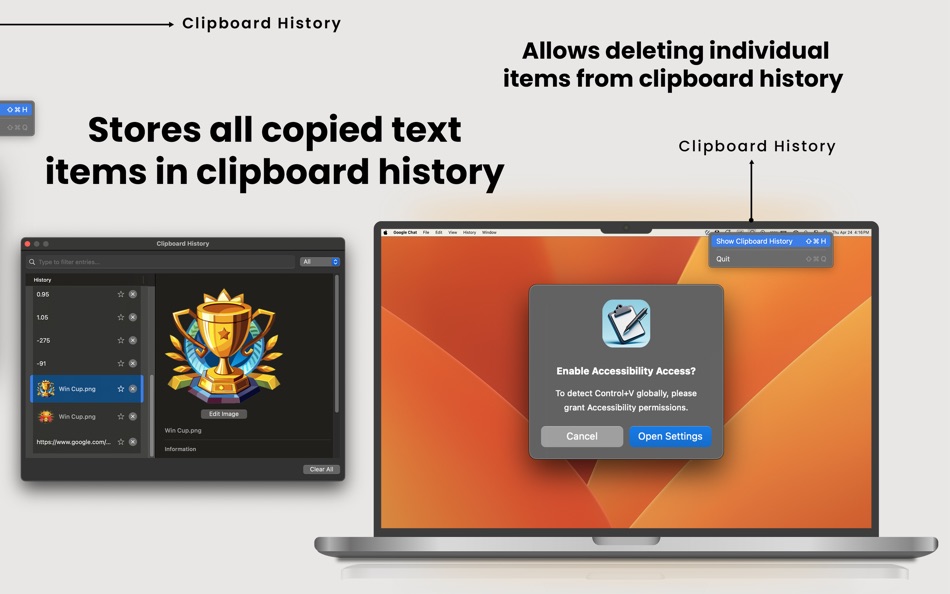 #5. Clipboard Auto Paste Keyboard (macOS) 게시자: Provelopers