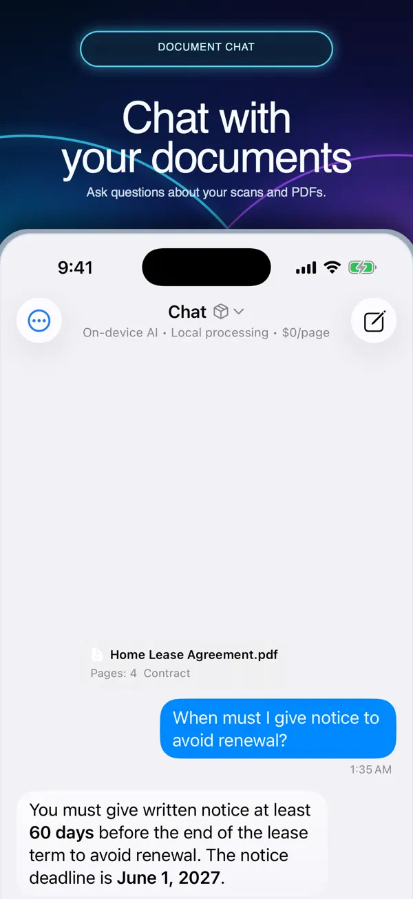 Screenshot #1 pour ChattyDOC