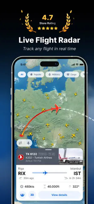 FlightSky: Live Plane Radar screenshot 1