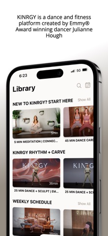 KINRGY by Julianne Hough iPhone screenshot