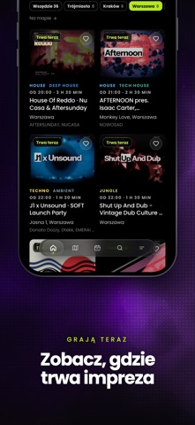 Załoga Rave: imprezy techno iPhone screenshot 2