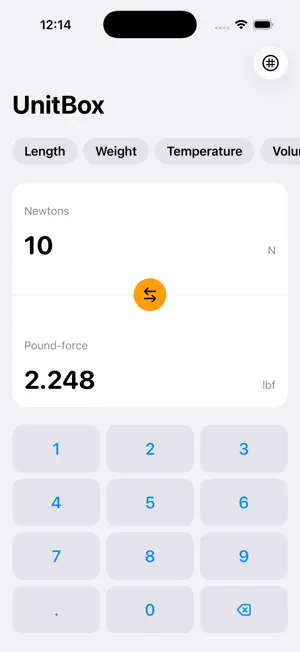 UnitBox Unit Converter screenshot 2