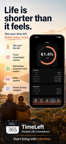 TimeLeft-Pocket Life Countdown Screenshot 1 of 7