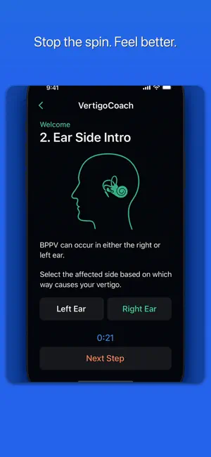 Vertigo Coach: Epley Guide screenshot 1