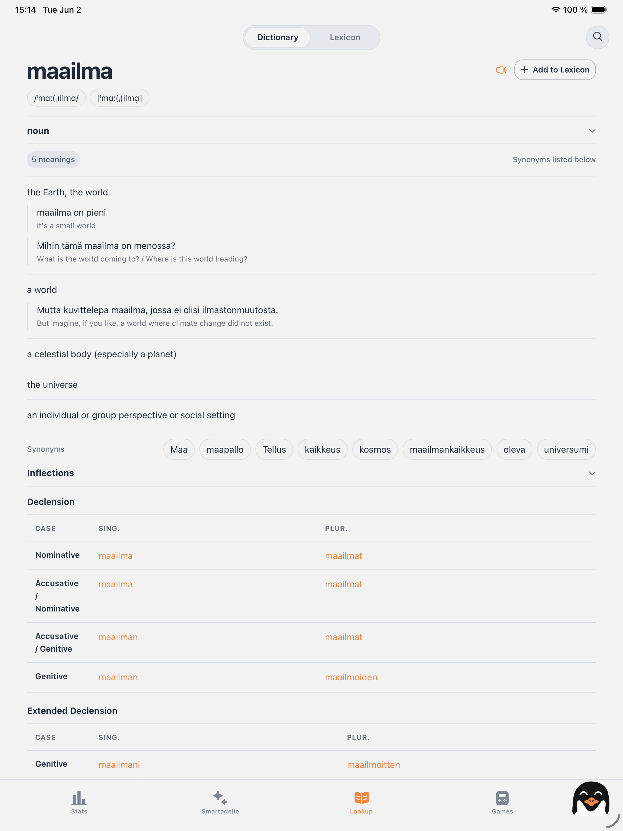 Langadelie: Vocab Trainer screenshot 8