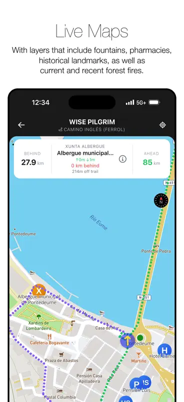 Wise Pilgrim Camino Inglés screenshot 5 of 10