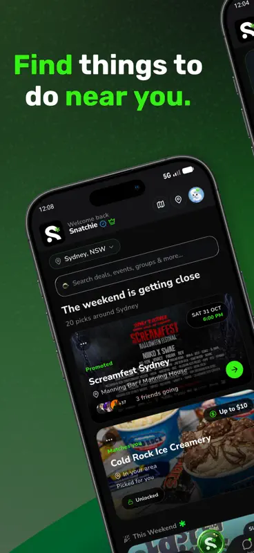 Snatch: Deals, Events & Social screenshot 1 of 8