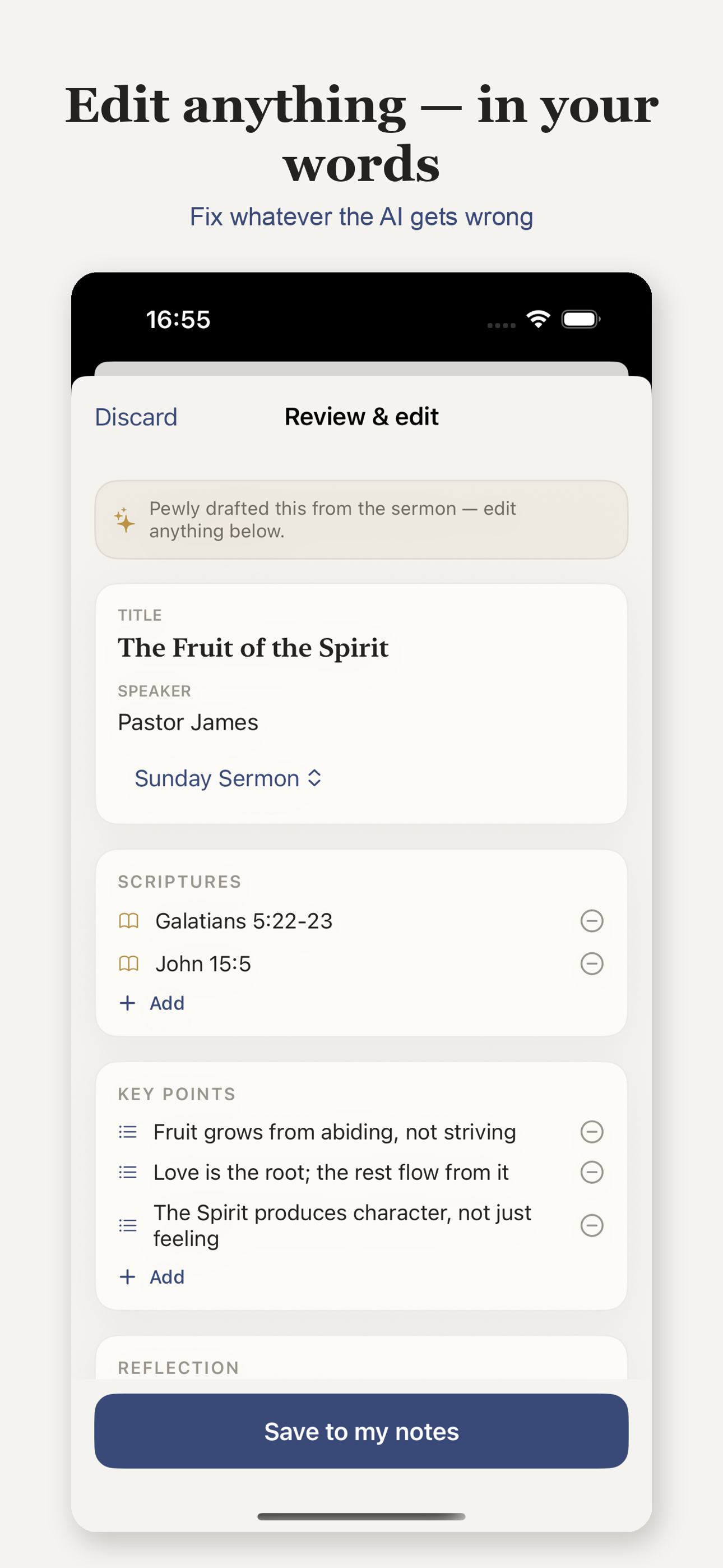 Sermon Notes: Pewly