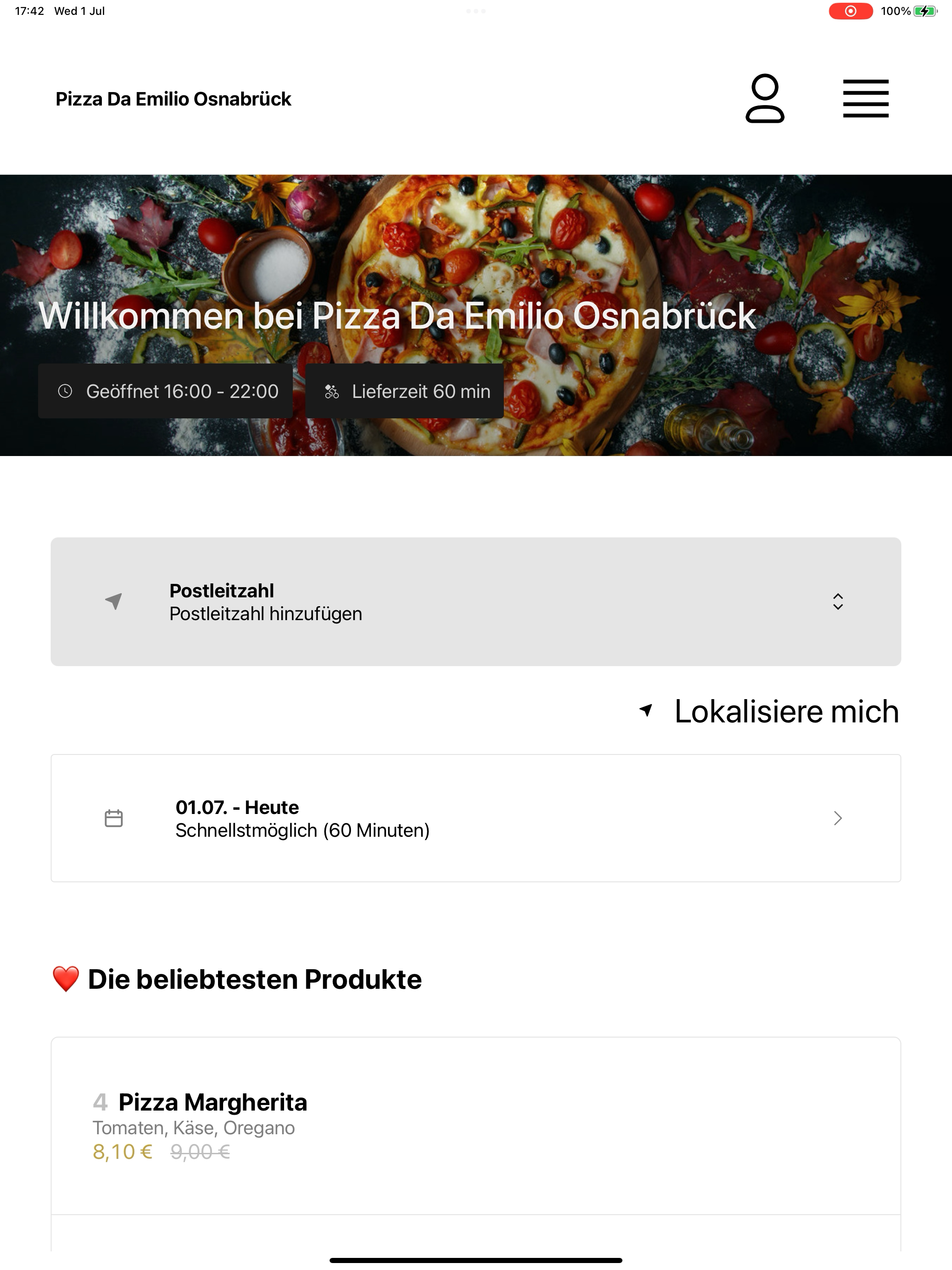 Pizza Da Emilio Osnabrück