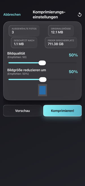 Foto Komprimierer Screenshot