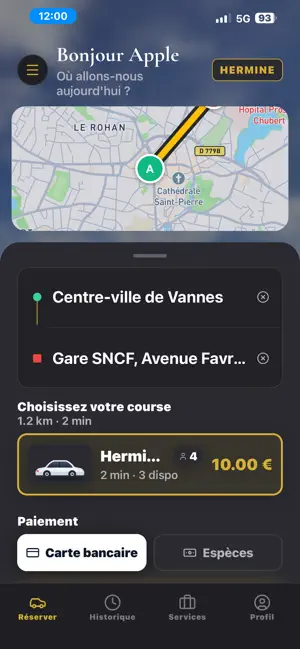 Hermine Cab – Taxi VTC Vannes screenshot 1