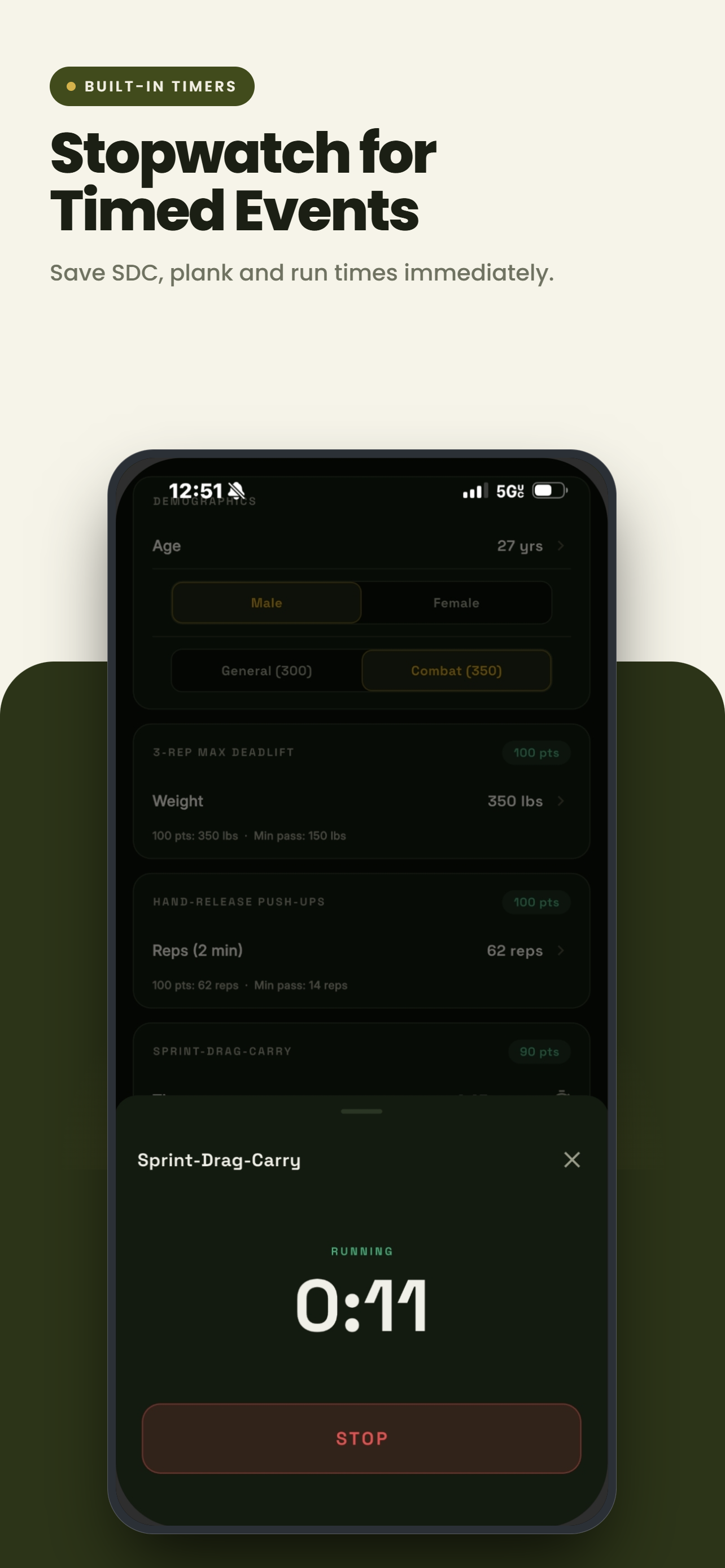 AFT Score Calculator 2026 screenshot 5