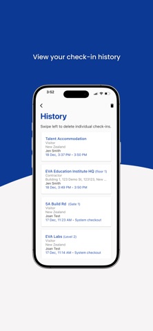 EVA Check-in | Visitor sign-in iPhone screenshot