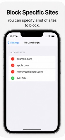 No JavaScript: Safari Blocker Screenshot 3 of 3