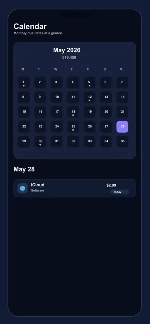 DueBox: Bills & Subscriptions screenshot 4