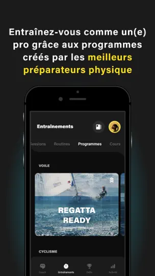 Capture d'écran de Technogym App: Fitness & Sport sur iPhone 7
