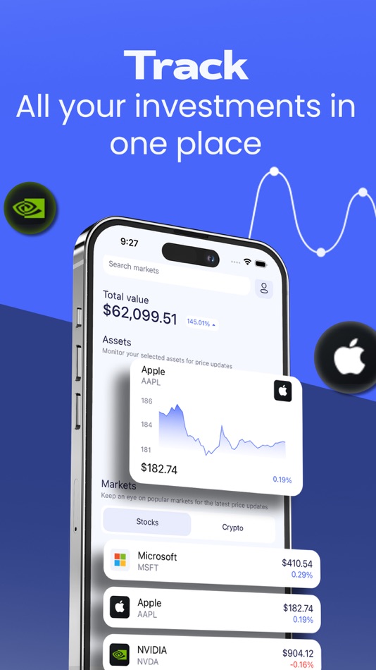 #1. Portfolio X - Stock Tracker (iOS) Podle: Popa Alexandru