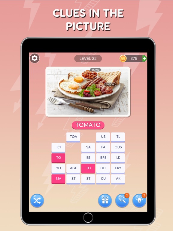 Pictoword - Word Scramble Pics iPad screenshot 1 - Games app