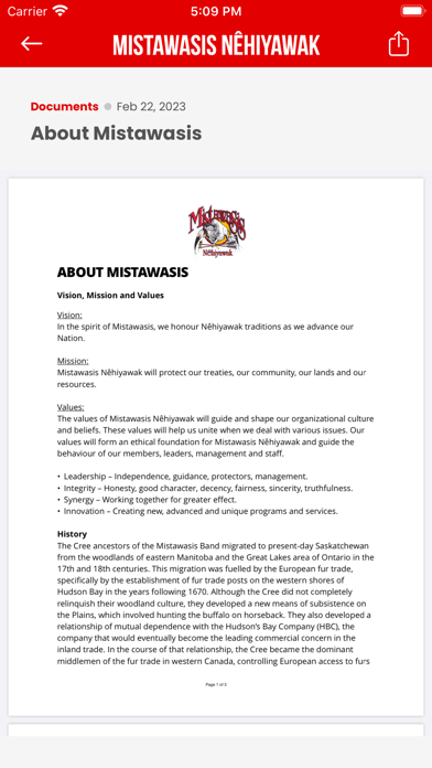 Mistawasis Nêhiyawak Screenshot