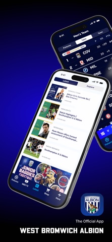 West Bromwich Albion app screenshot