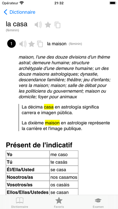 Screenshot #2 pour Espagnol Pro - dictionnaire