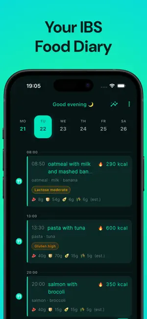 IBS & FODMAP Tracker :Fodia screenshot 1