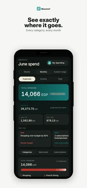 Masareef - Expense tracker screenshot 2